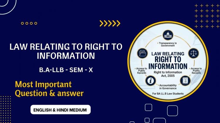 Law Relating to Right to Information